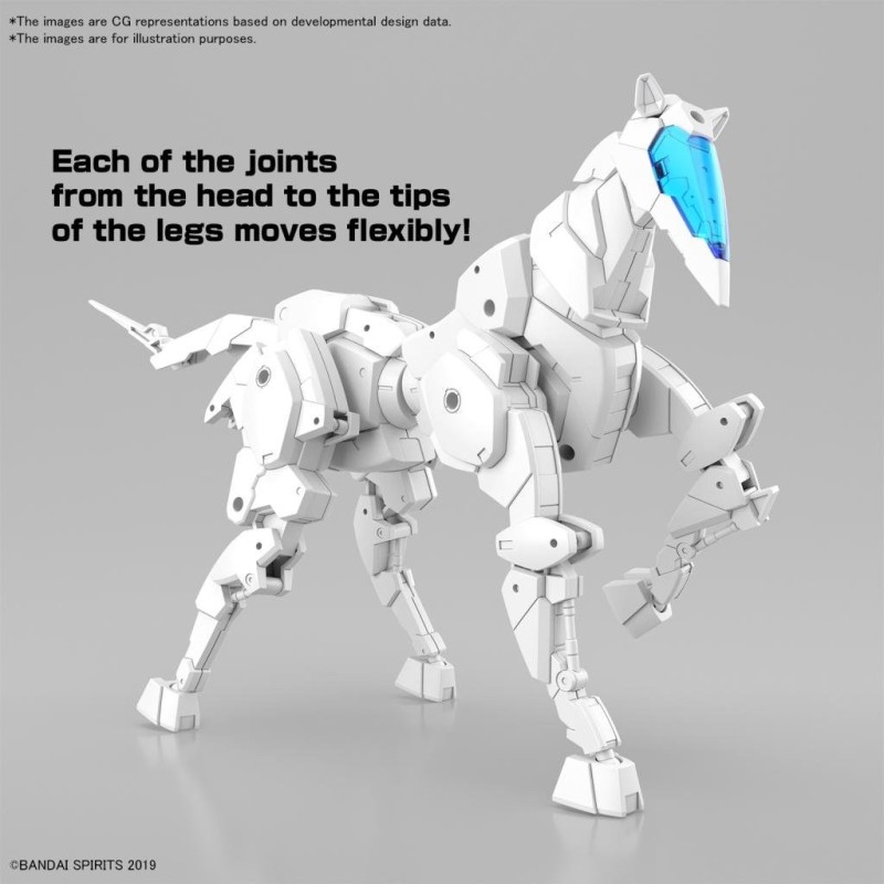 30MM - 1/144 Extended Armament Vehicule (Horse Mecha) White -Model Kit 