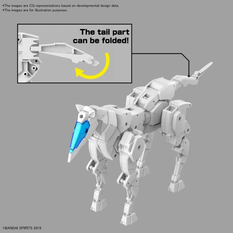 30MM - 1/144 Extended Armament Vehicule (Horse Mecha) White -Model Kit 