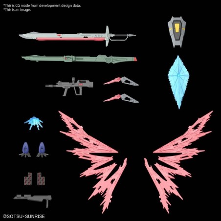 GUNDAM - HG 1/144 Destiny Gundam Spec II & Zeus silhouette - Model Kit 