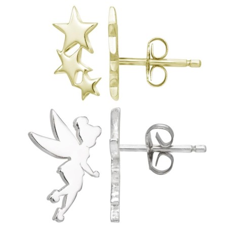 FEE CLOCHETTE - 2 Paires de Clous d'Oreilles en Argent Sterling 