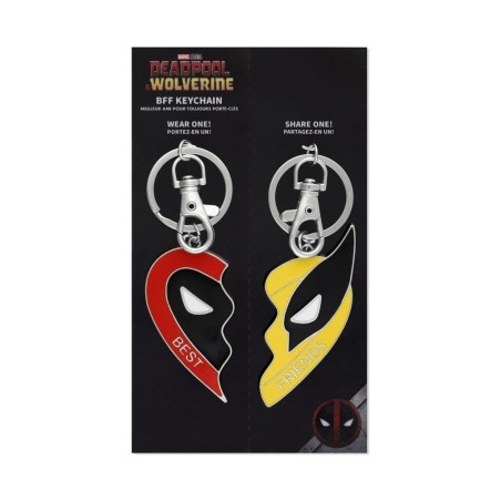DEADPOOL vs WOLVERINE - Set de 2 Portes-Clé BFF en Métal 