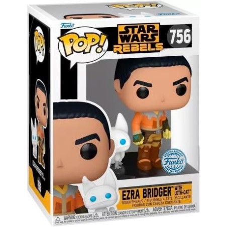 STAR WARS REBELS - POP & Buddy N° 756 - Ezra avec Loth-cat 