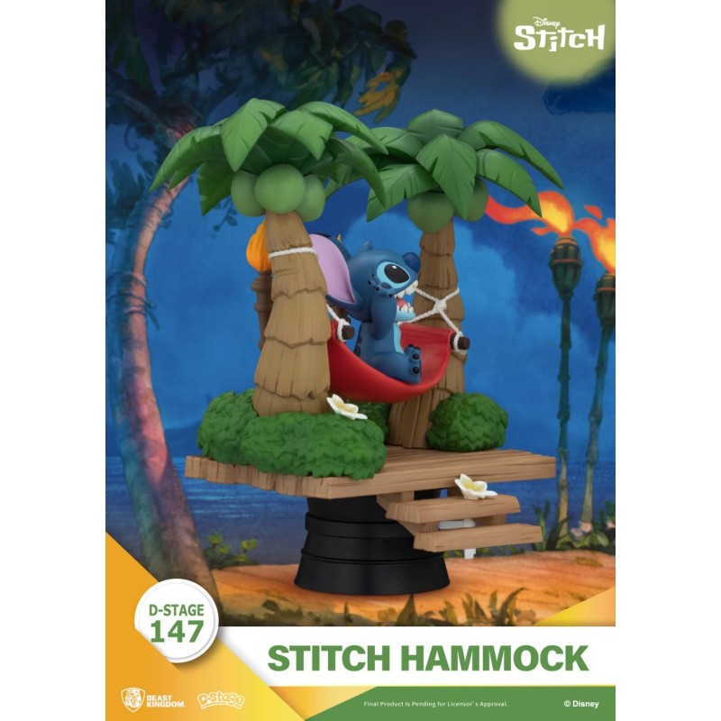 LILO & STITCH - Stitch "Hamac" - Diorama D-Stage 14cm 