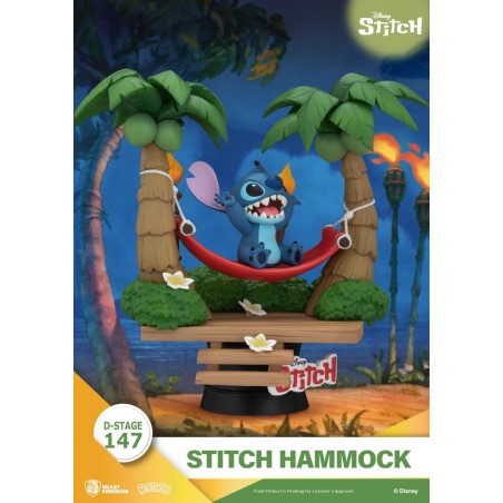 LILO & STITCH - Stitch "Hamac" - Diorama D-Stage 14cm 