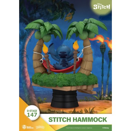 LILO & STITCH - Stitch "Hamac" - Diorama D-Stage 14cm 