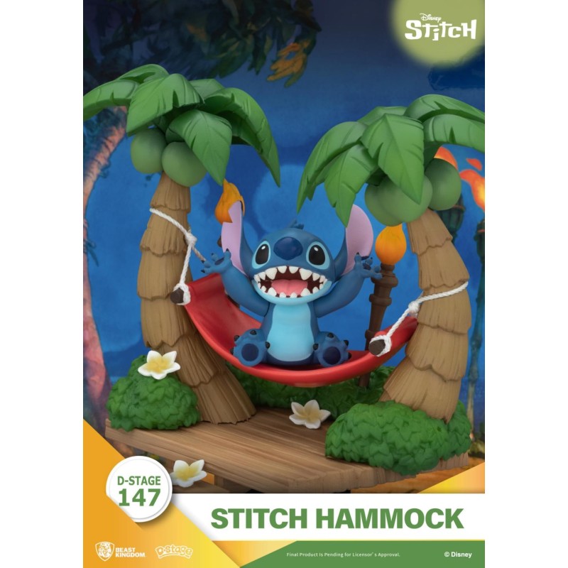 LILO & STITCH - Stitch "Hamac" - Diorama D-Stage 14cm 