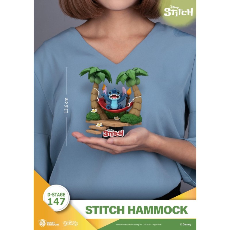 LILO & STITCH - Stitch "Hamac" - Diorama D-Stage 14cm 