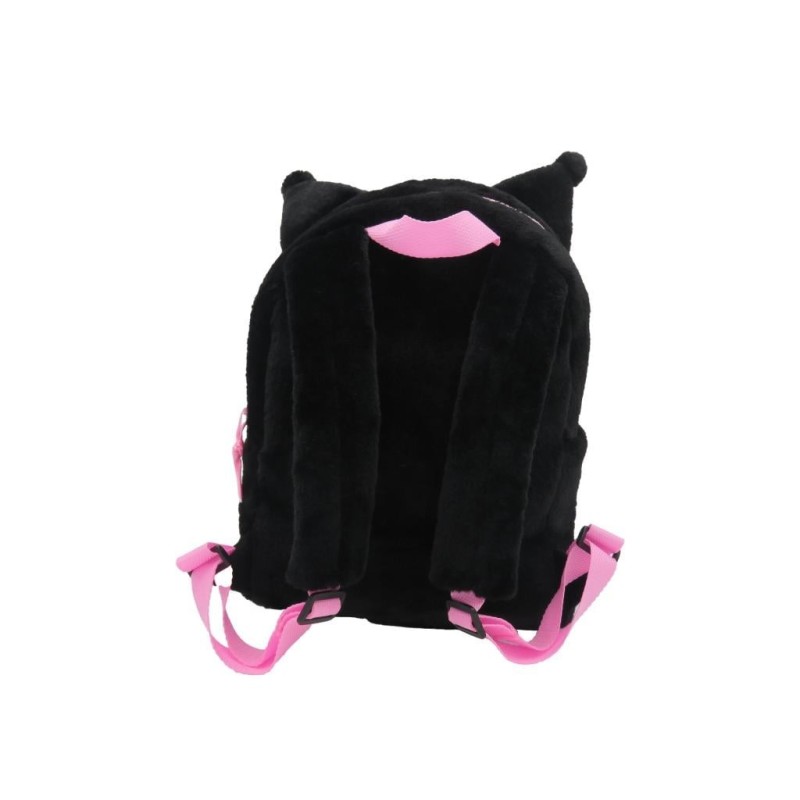 HELLO KITTY - Kuromi - Sac à Dos Fourrure - 30x14x22cm 