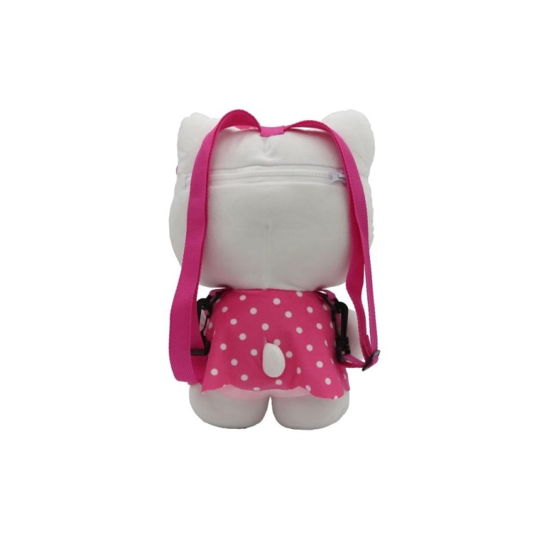 HELLO KITTY - Rose - Sac à Dos Peluche - 35cm 