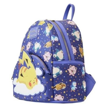 POKEMON - Pikachu et Amis dormant - Mini Sac à Dos LoungeFly 