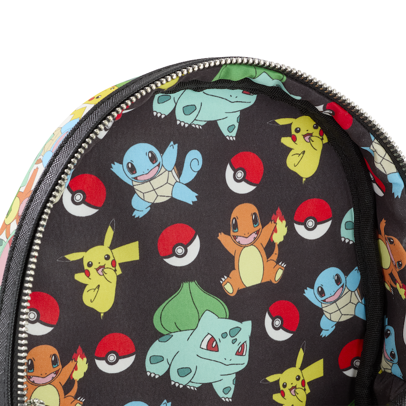 POKEMON - Pikachu et Starters - Mini Sac à Dos Loungefly 