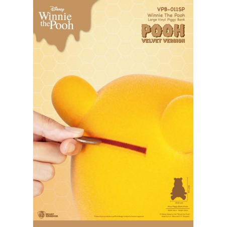 WINNIE L'OURSON - Winnie "Version Velours" - Tirelire 34cm 