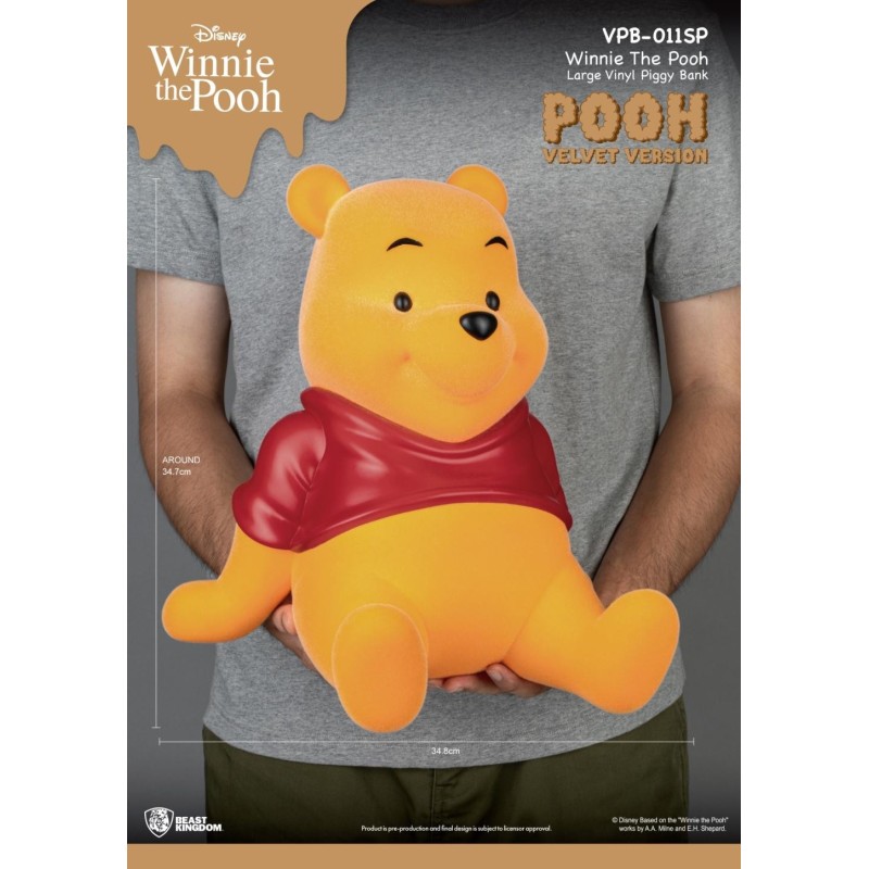WINNIE L'OURSON - Winnie "Version Velours" - Tirelire 34cm 