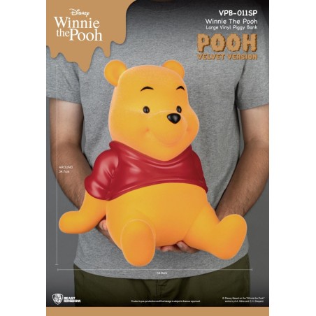 WINNIE L'OURSON - Winnie "Version Velours" - Tirelire 34cm 
