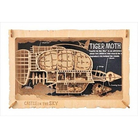 LE CHATEAU DANS LE CIEL - Tiger Moth - Théâtre de papier Style bois 