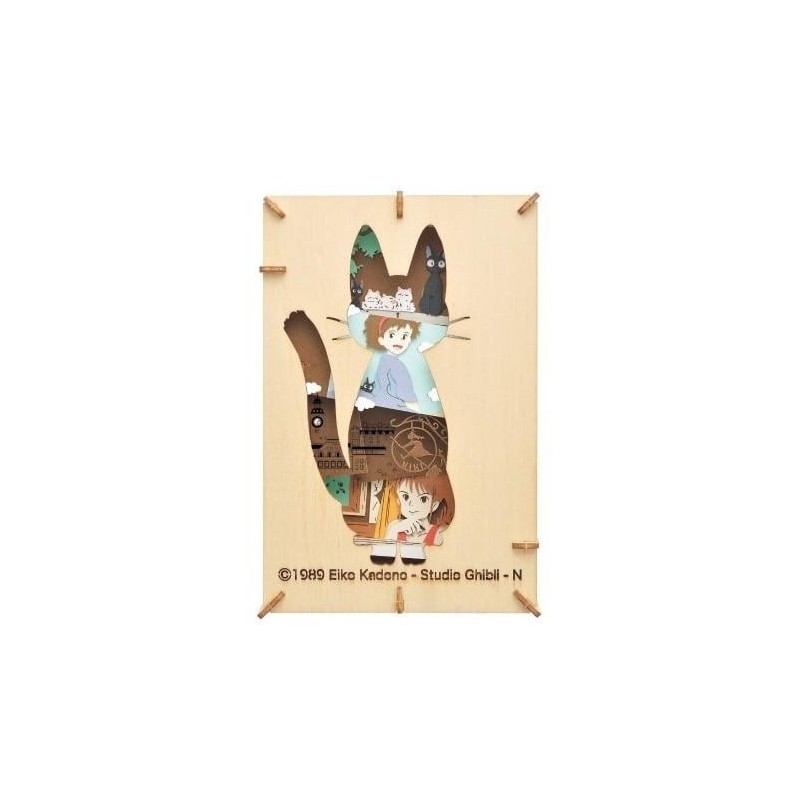KIKI LA PETITE SORCIERE - Jiji - Théâtre de papier Style bois 
