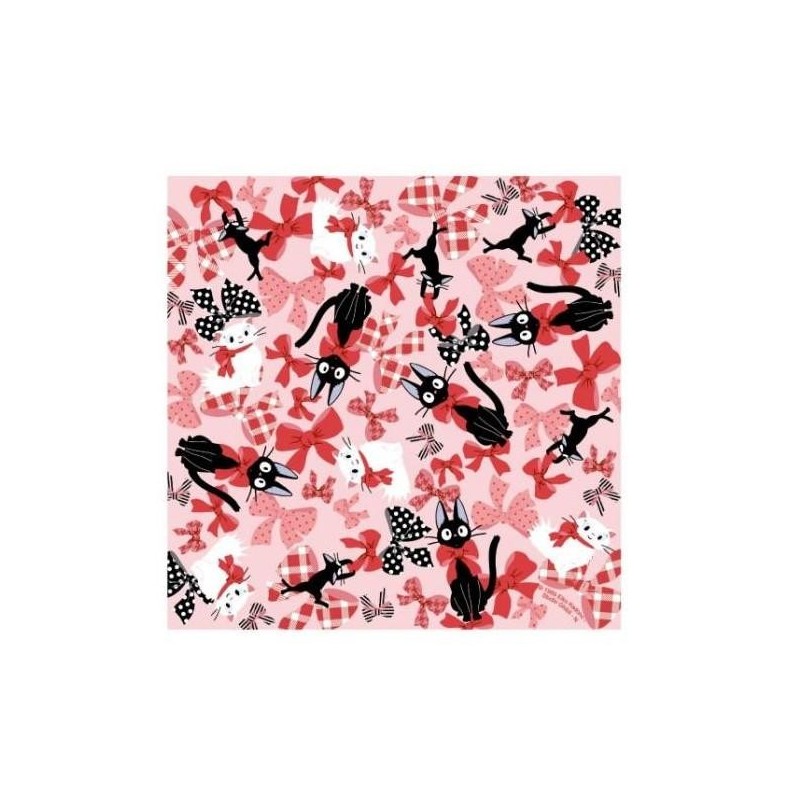 KIKI LA PETITE SORCIERE - Jiji & Fleurs - Papier Chiyogami 15x15cm 