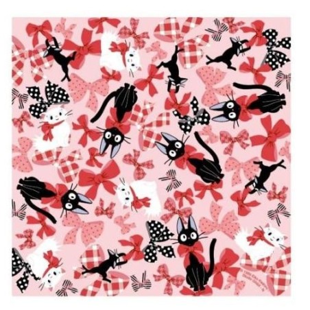 KIKI LA PETITE SORCIERE - Jiji & Fleurs - Papier Chiyogami 15x15cm 