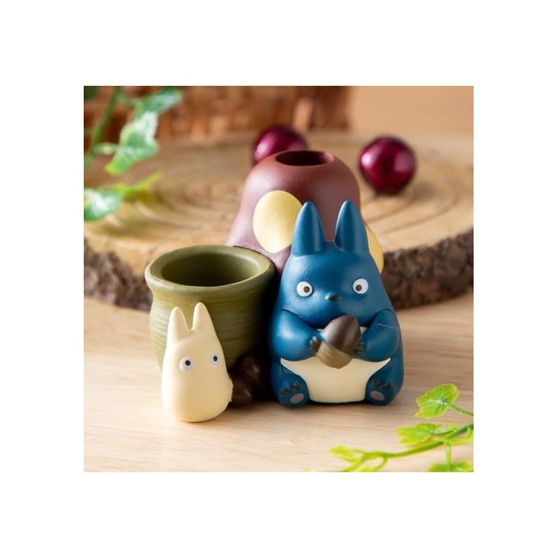 MON VOISIN TOTORO - Totoro Bleu & Blanc - Figurine Pot à crayon 4.5cm 