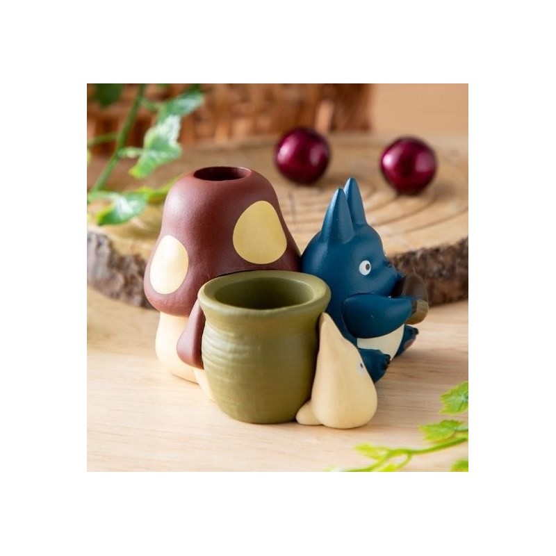 MON VOISIN TOTORO - Totoro Bleu & Blanc - Figurine Pot à crayon 4.5cm 