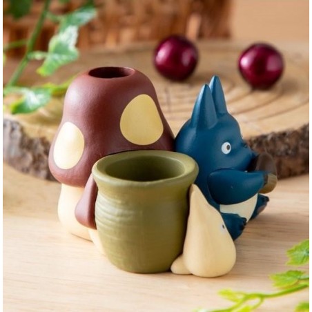 MON VOISIN TOTORO - Totoro Bleu & Blanc - Figurine Pot à crayon 4.5cm 