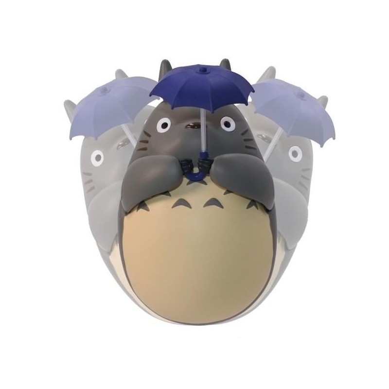MON VOISIN TOTORO - Totoro Gris Parapluie - Figurine Culbuto 7.3cm 