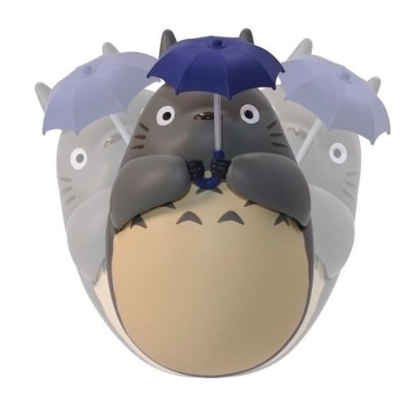 MON VOISIN TOTORO - Totoro Gris Parapluie - Figurine Culbuto 7.3cm 