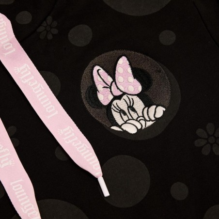 DISNEY - Minnie "Floral Rock the Dots" - Hoodie Unisex Loungefly (XL) 