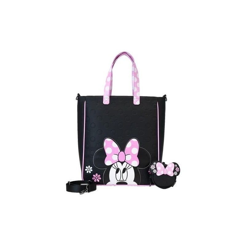 DISNEY - Minnie "Floral Rock the Dots" - Tote Bag Loungefly 
