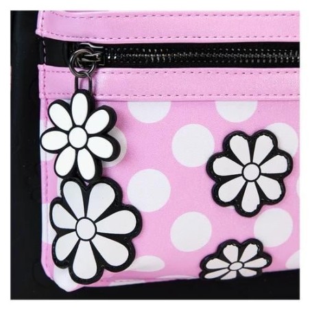 DISNEY - Minnie "Floral Rock the Dots" - Mini Sac à Dos LoungeFly 