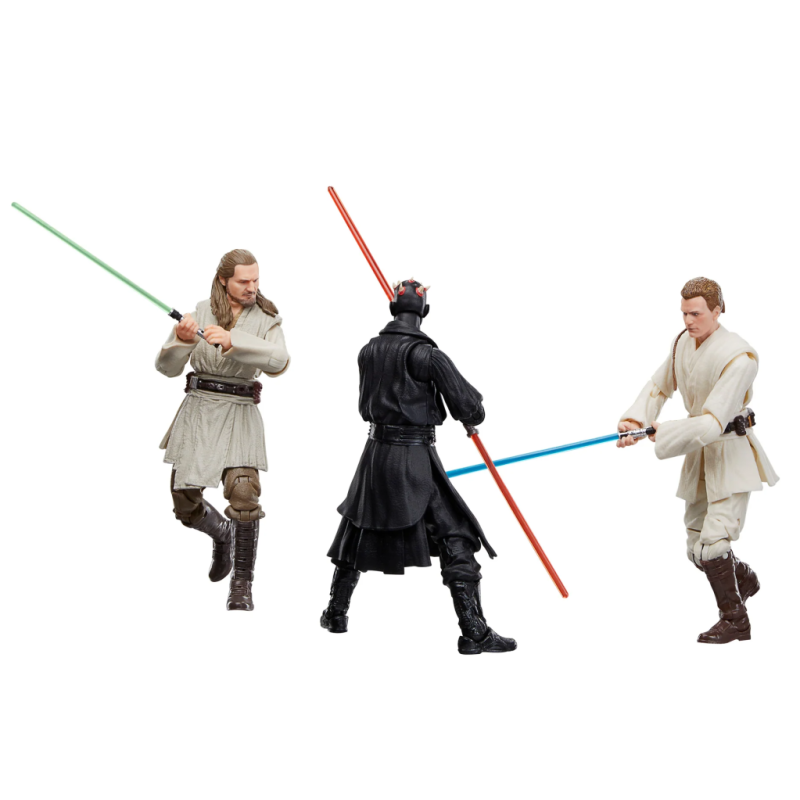 STAR WARS - Obi-Wan, Dark Maul, Qui-Gon- 3 Fig. Pack Black Series 15cm 