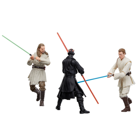 STAR WARS - Obi-Wan, Dark Maul, Qui-Gon- 3 Fig. Pack Black Series 15cm 