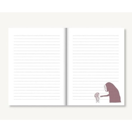 LE VOYAGE DE CHIHIRO - No Face - Carnet Feutrine 16.1x21.6x2.9cm 
