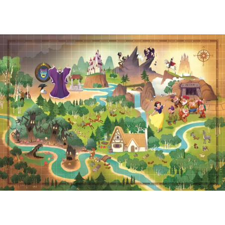 DISNEY - Blanche-Neige - Puzzle Story Maps 1000P 