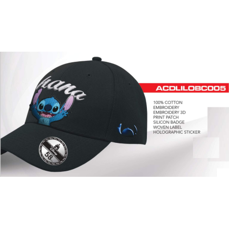 DISNEY - Stitch Ohana - Casquette de Baseball 