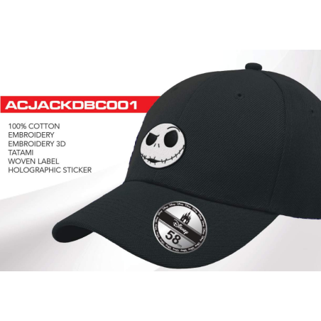 DISNEY - Jack Skellington - Casquette de Baseball 