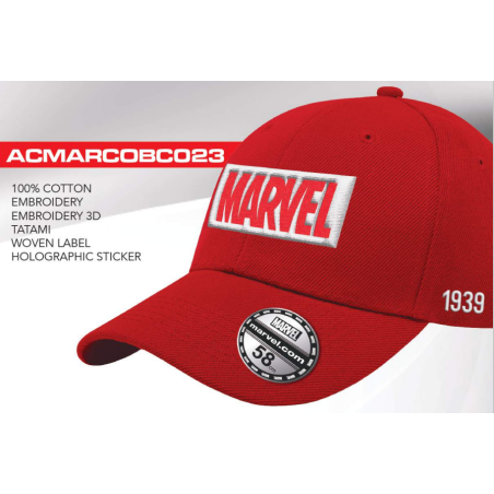MARVEL - Logo - Casquette de Baseball 