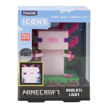 MINECRAFT - Axolotl - Lampe Icone 11cm 