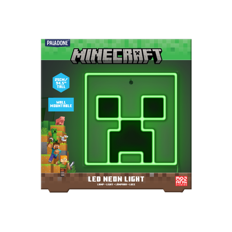 MINECRAFT - Creeper - Lampe Murale Neon LED 