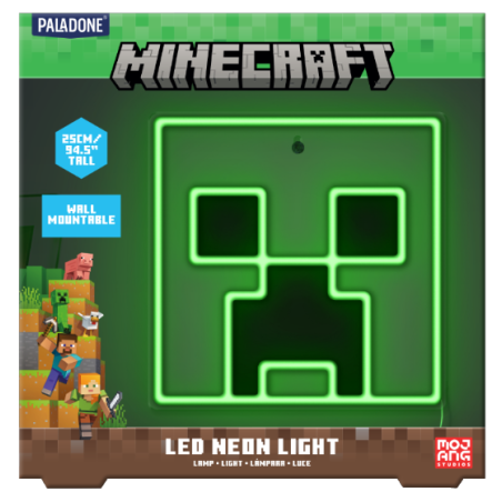 MINECRAFT - Creeper - Lampe Murale Neon LED 