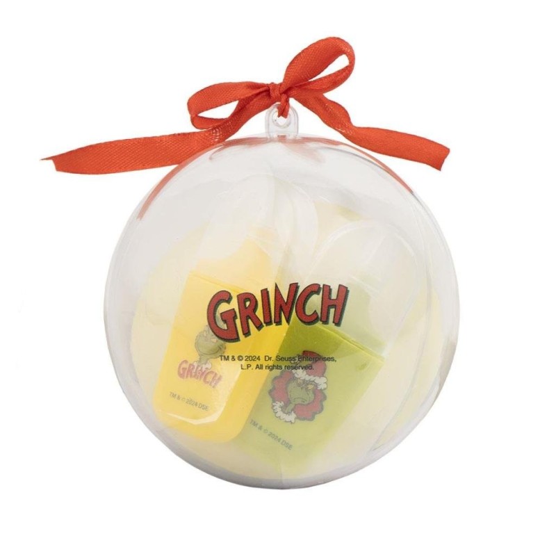 GRINCH - Boule de Noël - Boîte de Papeterie - 7 pc. 