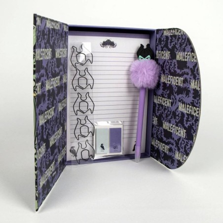 DISNEY VILLAINS - Maléfique - Boîte de Papeterie - 9 pc. 