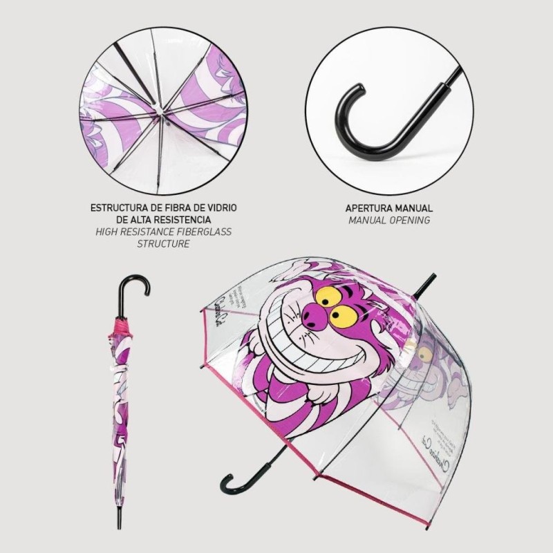 ALICE - Chat du Cheshire - Parapluie - 60 cm 