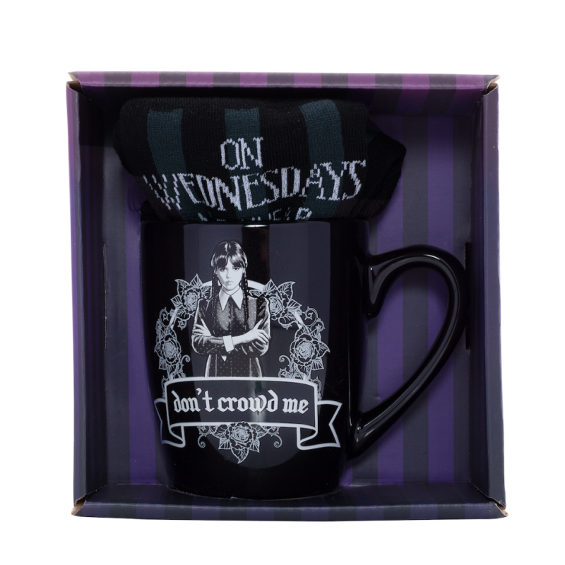 MERCREDI - Wear Balck - Mug 315ml et Chaussettes Femme 36-41 