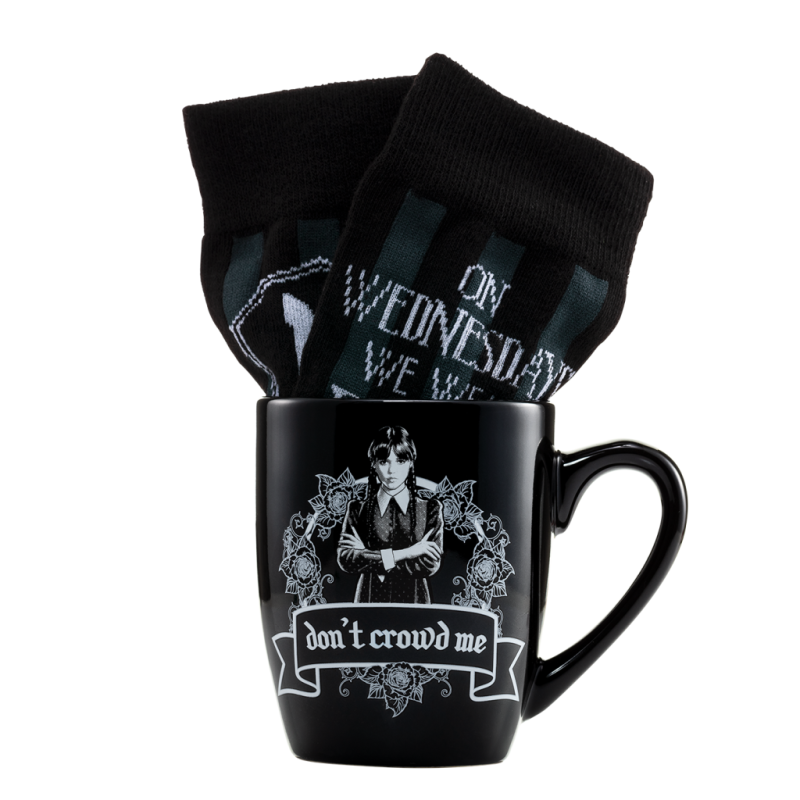 MERCREDI - Wear Balck - Mug 315ml et Chaussettes Femme 36-41 