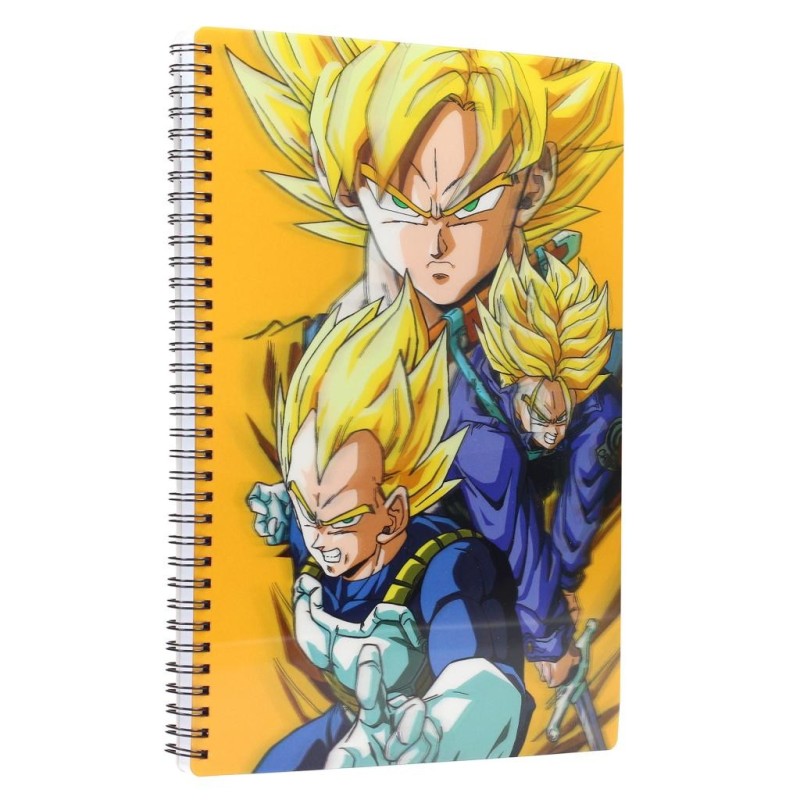 DRAGON BALL Z - Yellow - Notebook Effet Lenticulaire 3D 
