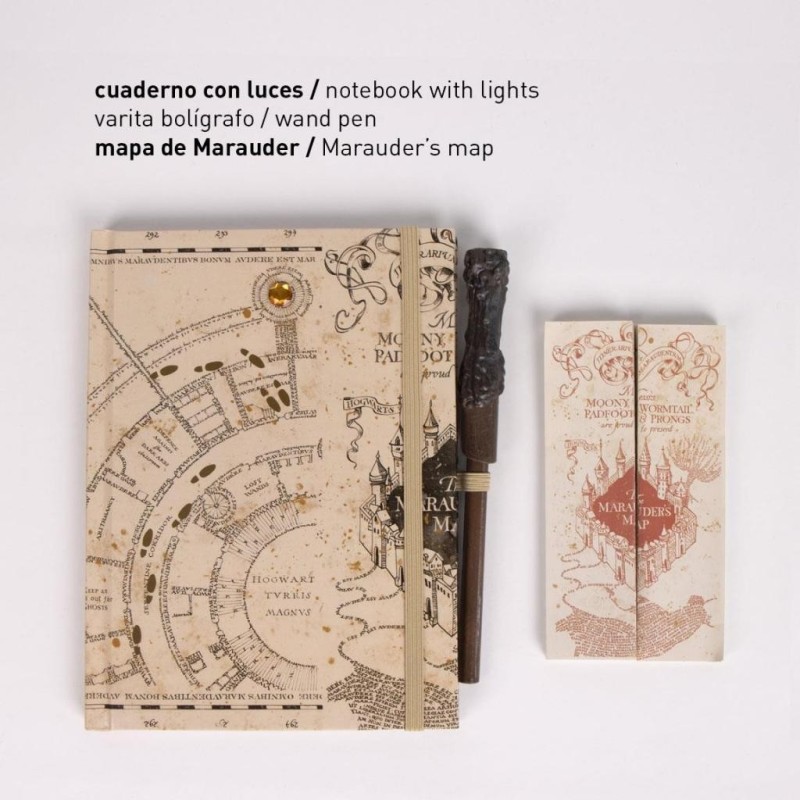 HARRY POTTER - Pack Premium Notebook Lumineux A5 + Stylo-Bille 