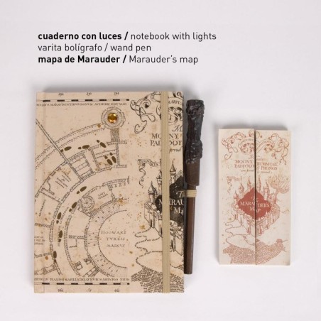 HARRY POTTER - Pack Premium Notebook Lumineux A5 + Stylo-Bille 