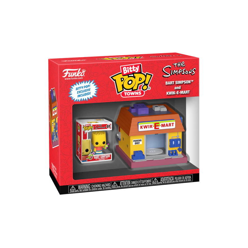 LES SIMPSONS - Bitty Pop Town - Bart Simpson et Kwik-E-Mart 