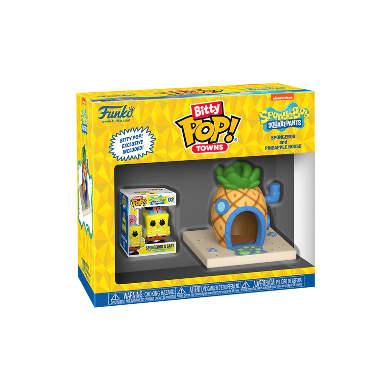 SPONGEBOB - Bitty Pop Town - Spongebob and pineapple house 